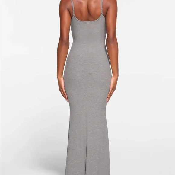 Skims Elegant Gray Maxi Dress - Picture 3 of 10
